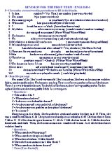 Đề cương ôn tập học kỳ I môn Tiếng Anh Khối 6